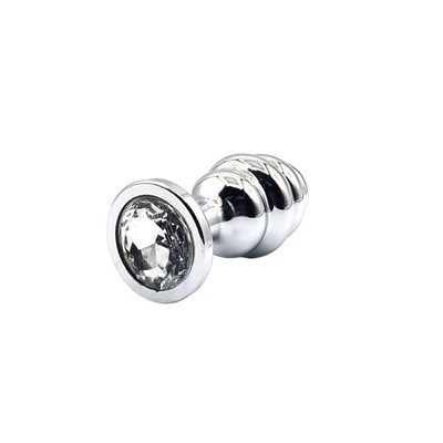 Foto 11 do produto Plug Anal ''M'' Escalonado Cromado com Joia na Base - Lust Metal Hive Plug | Disponível em 11 Cores