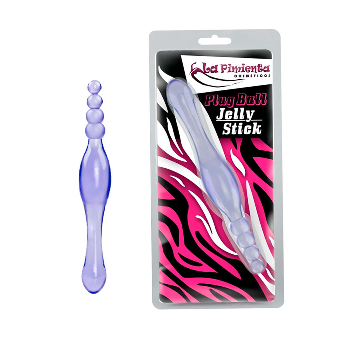Plug Anal Escalonado em Elastômero com Silicone - La Pimienta Jelly Stick | 12,5 x 3,2 cm | Disponível em 2 Cores - 4