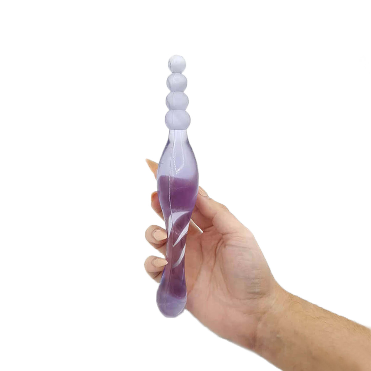 Plug Anal Escalonado em Elastômero com Silicone - La Pimienta Jelly Stick | 12,5 x 3,2 cm | Disponível em 2 Cores - 7
