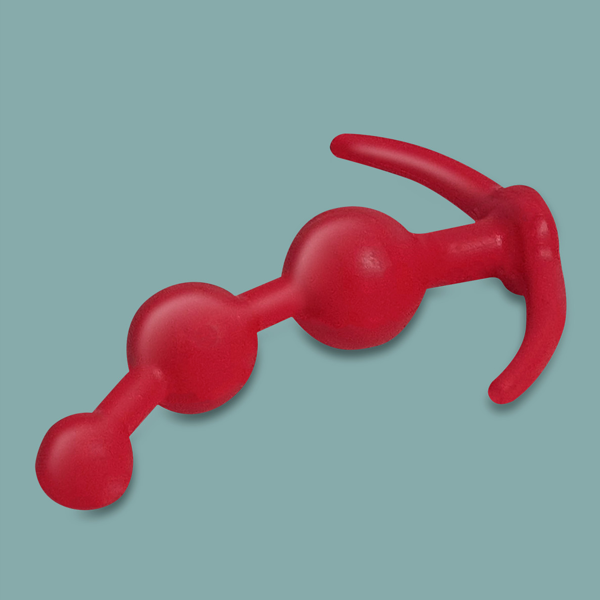 Plug Anal Escalonado Esfera em TPE com Alça de Segurança - Diversão Ao Cubo | 12,5 x 3,1 cm | Disponível em 4 Cores - 3