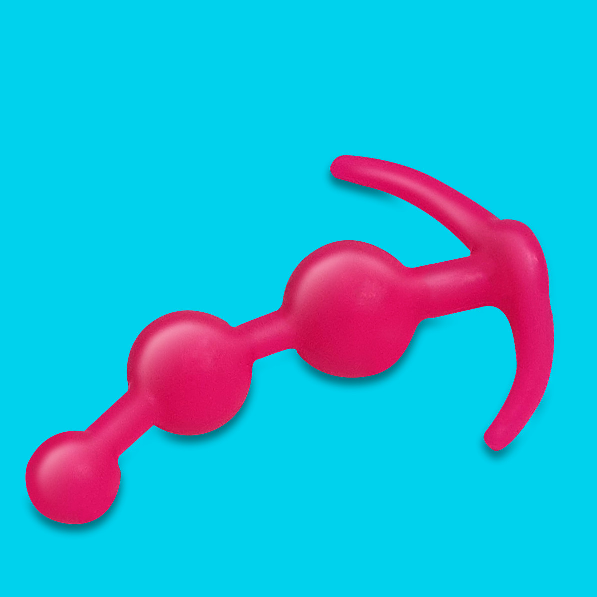 Plug Anal Escalonado Esfera em TPE com Alça de Segurança - Diversão Ao Cubo | 12,5 x 3,1 cm | Disponível em 4 Cores - 4