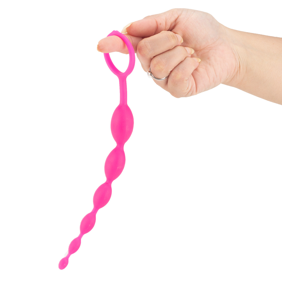 Plug Anal Escalonado em TPE com Anel de Segurança - Diversão Ao Cubo | 21 x 2,3 cm | Disponível em 5 Cores - 4