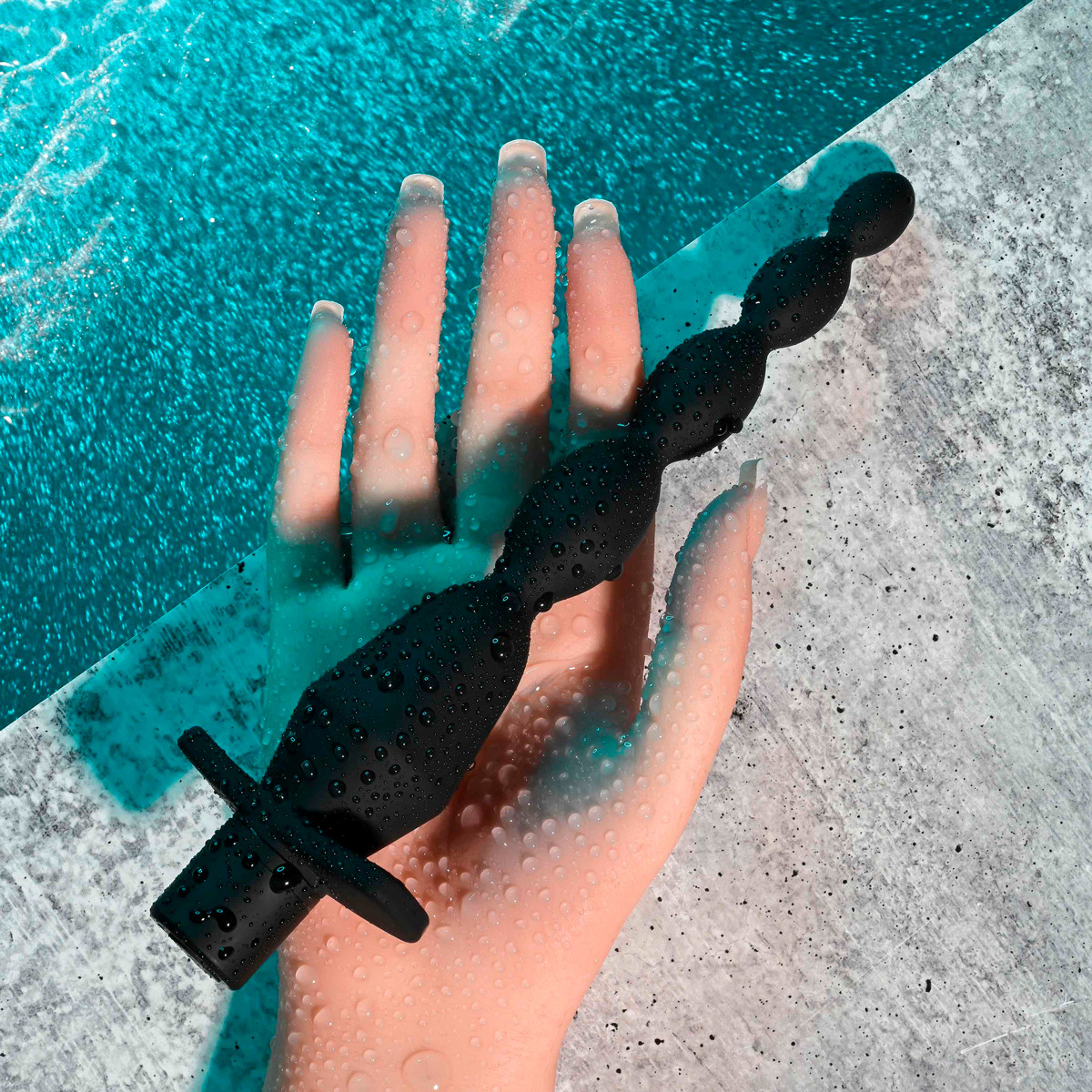 Plug Anal Escalonado Flexível com 10 Modos de Vibração, Base de Segurança e Recarregável - Selopa Vibrating Butt Beads | 19 x 3,4 cm - 5