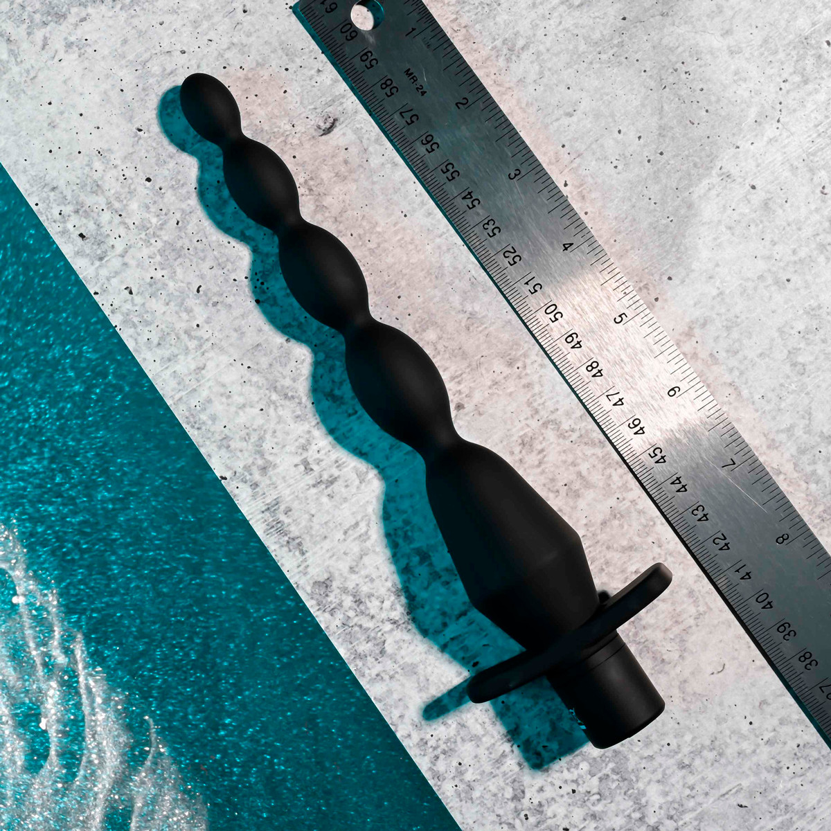 Plug Anal Escalonado Flexível com 10 Modos de Vibração, Base de Segurança e Recarregável - Selopa Vibrating Butt Beads | 19 x 3,4 cm - 3