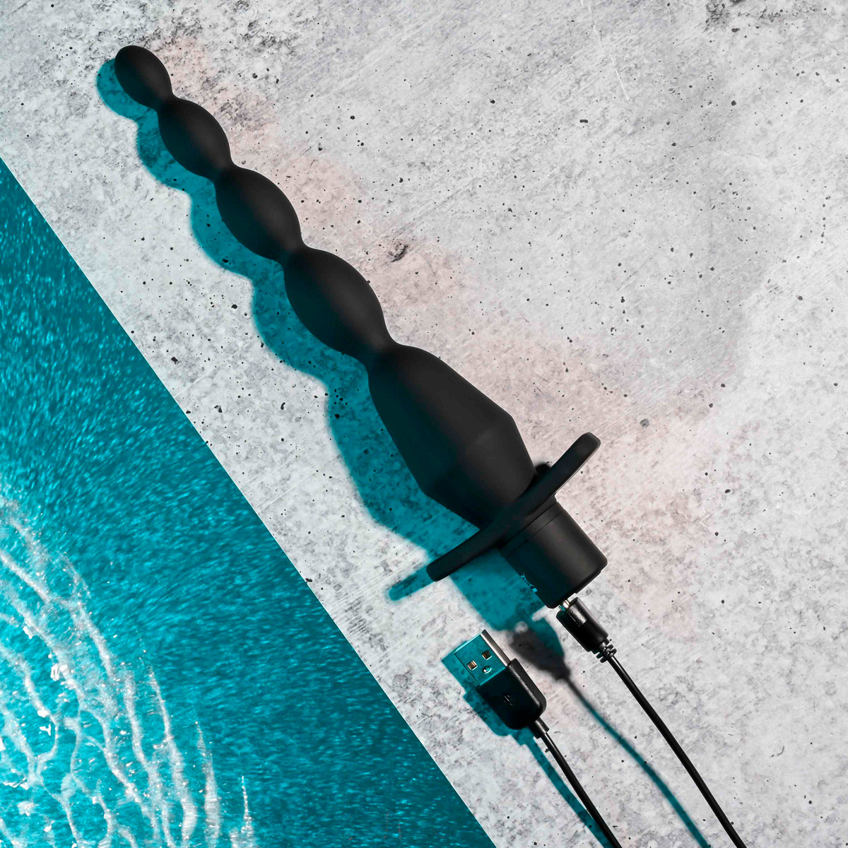 Plug Anal Escalonado Flexível com 10 Modos de Vibração, Base de Segurança e Recarregável - Selopa Vibrating Butt Beads | 19 x 3,4 cm - 4