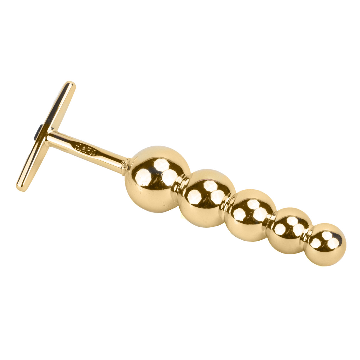 Plug Anal Escalonado em Metal com 5 Esferas de Tamanhos Gradativos e Suporte para Pegada - Hard Plug Ball | 14,8 x 3 cm | Disponível em 3 Cores - 7