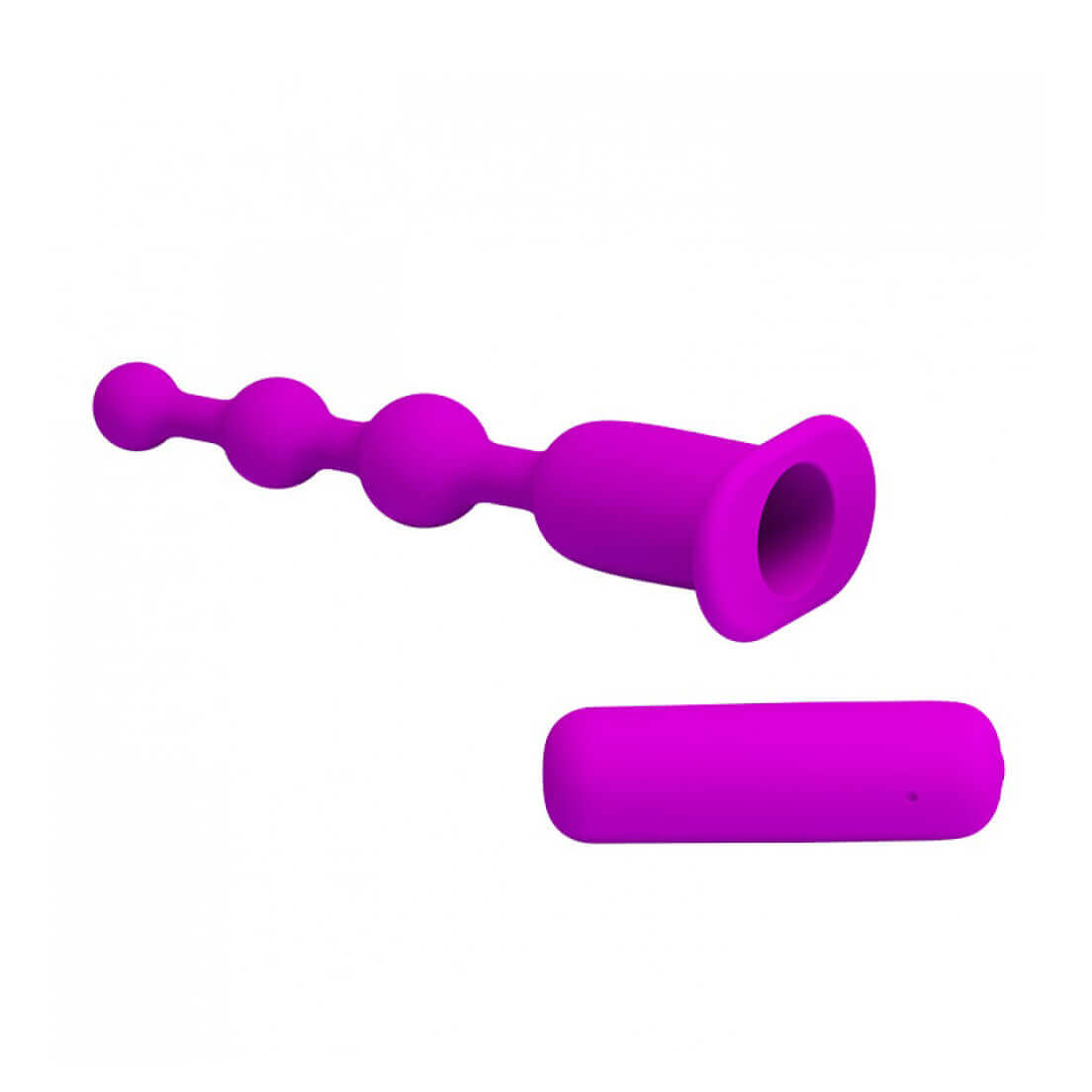 Plug Anal Escalonado Recarregável com 12 Modos de Vibração em Silicone - Pretty Love Hermosa | 13,6 x 2,1 cm - 5