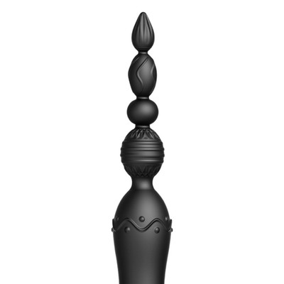Foto 3 do produto Plug Anal Escalonado Recarregável, Feito em Silicone com 9 Modos de Vibração e Interação por Aplicativo - 16,5 x 3,5 cm