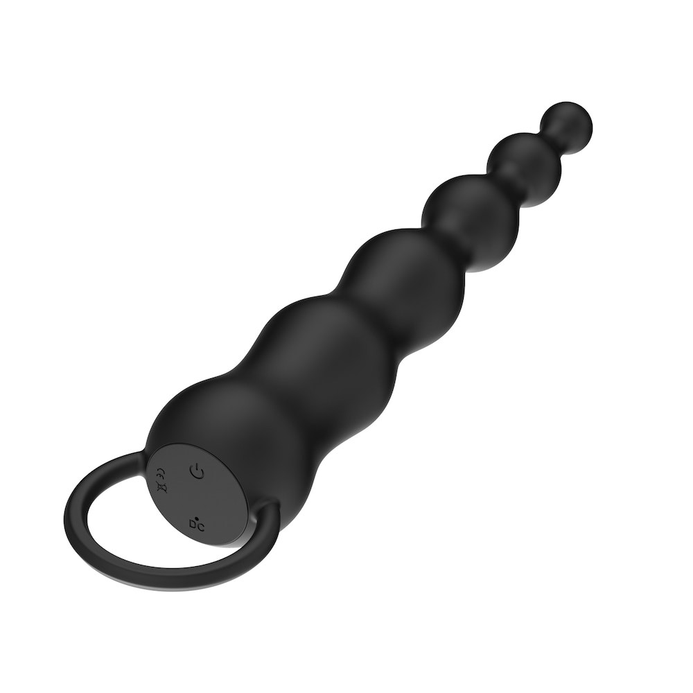 Plug Anal Escalonado em Silicone com 10 Modos de Vibração, Alça de Segurança, Recarregável e Resistente à Água - Youvibe | 13 x 3 cm - 3