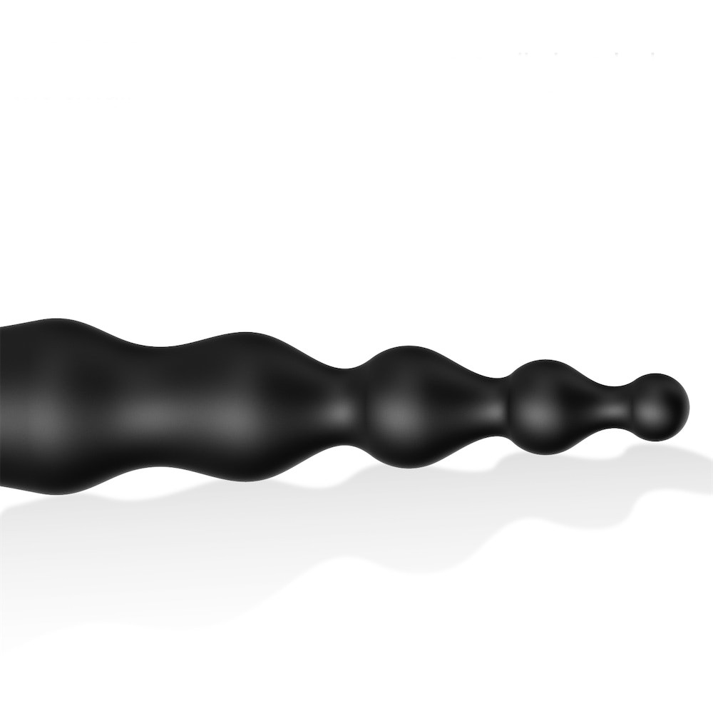 Plug Anal Escalonado em Silicone com 10 Modos de Vibração, Alça de Segurança, Recarregável e Resistente à Água - Youvibe | 13 x 3 cm - 5