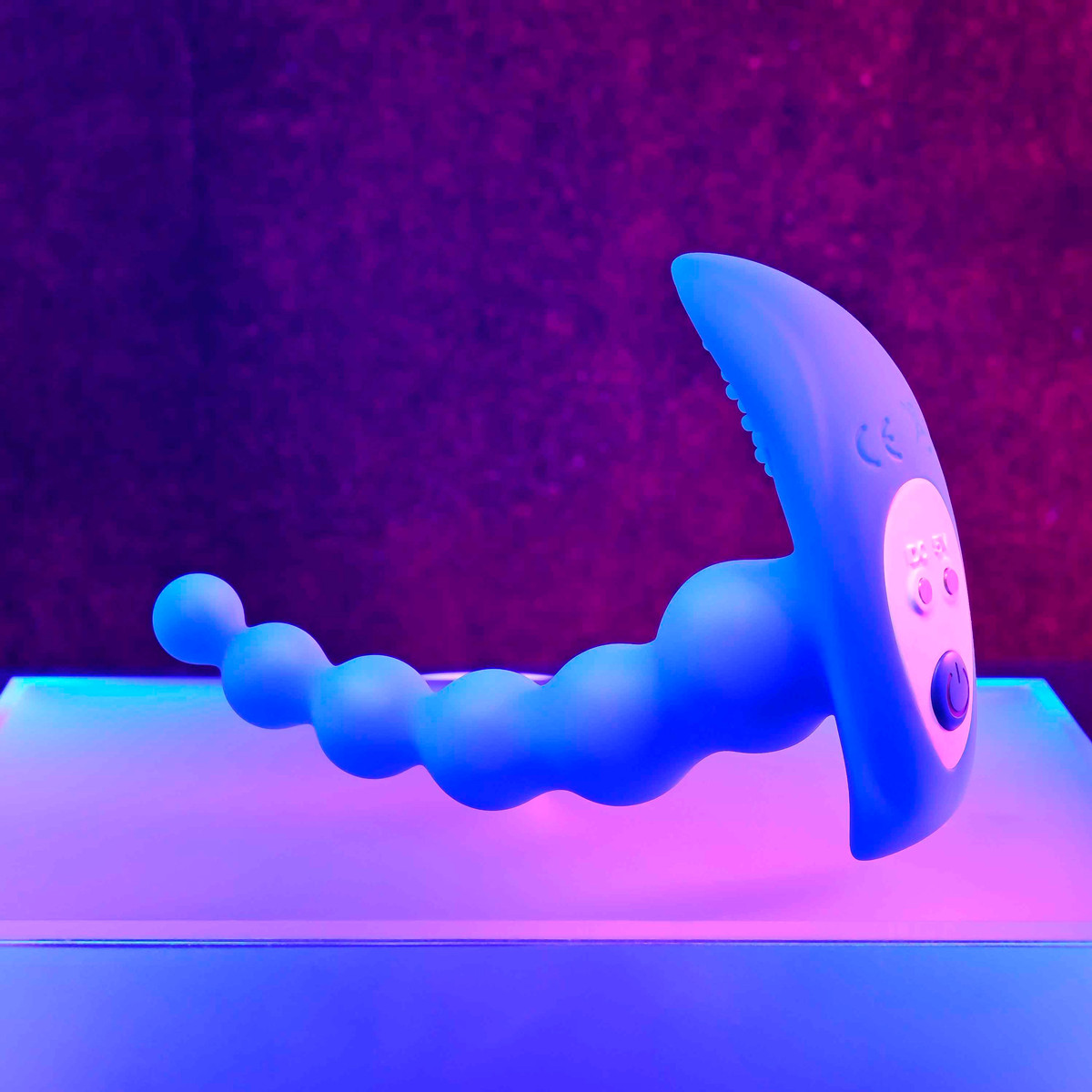 Plug Anal Escalonado em Silicone com 10 Modos de Vibração, Nódulos Massageadores, Controle Remoto e Recarregável - Gender X Beaded Pleasure - 2