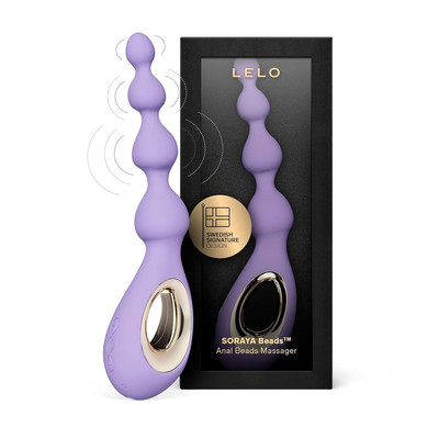 Foto 6 do produto Plug Anal Escalonado em Silicone com 8 Modos de Vibração, Nódulos Massageadores e Tecnologia Bow-Motion - Lelo SORAYA Beads | Disponível em 2 Cores