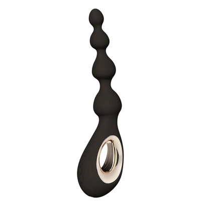 Foto 3 do produto Plug Anal Escalonado em Silicone com 8 Modos de Vibração, Nódulos Massageadores e Tecnologia Bow-Motion - Lelo SORAYA Beads | Disponível em 2 Cores