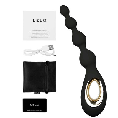 Foto 2 do produto Plug Anal Escalonado em Silicone com 8 Modos de Vibração, Nódulos Massageadores e Tecnologia Bow-Motion - Lelo SORAYA Beads | Disponível em 2 Cores
