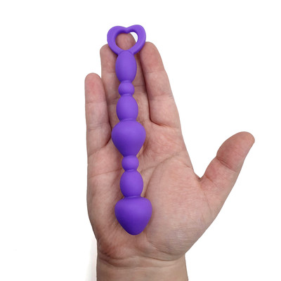Plug Anal Escalonado em Silicone com Anel de Segurança | 15,5 x 2,5 cm