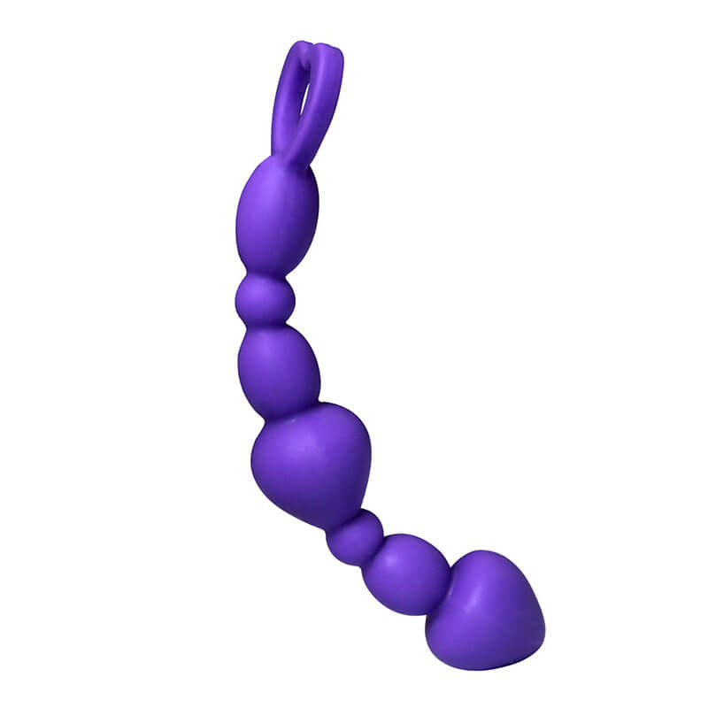 Plug Anal Escalonado em Silicone com Anel de Segurança | 15,5 x 2,5 cm - 6