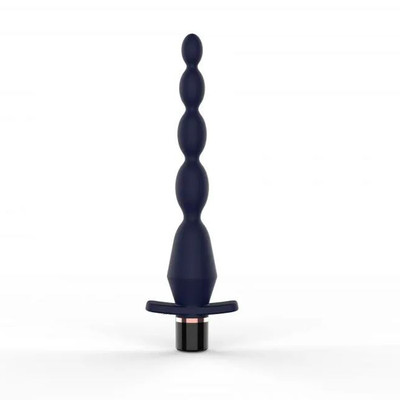Foto 2 do produto Plug Anal Escalonado em Silicone, Recarregável e 10 Modos de Vibração - Topo Toys Vibro Luxe V | 18,5 x 2,5 cm