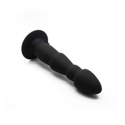 Foto 2 do produto Plug Anal Escalonado com Vibração, Controle Remoto Sem Fio e Ventosa - Tarzan Prostate Massager | 18,4 x 4 cm