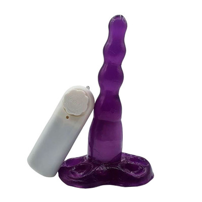 Foto 2 do produto Plug Anal Escalonado com Vibração Multivelocidade Acompanhado por Controle Remoto com Fio - Magic Sexy | 14,5 x 3 cm | Disponível em 6 Cores