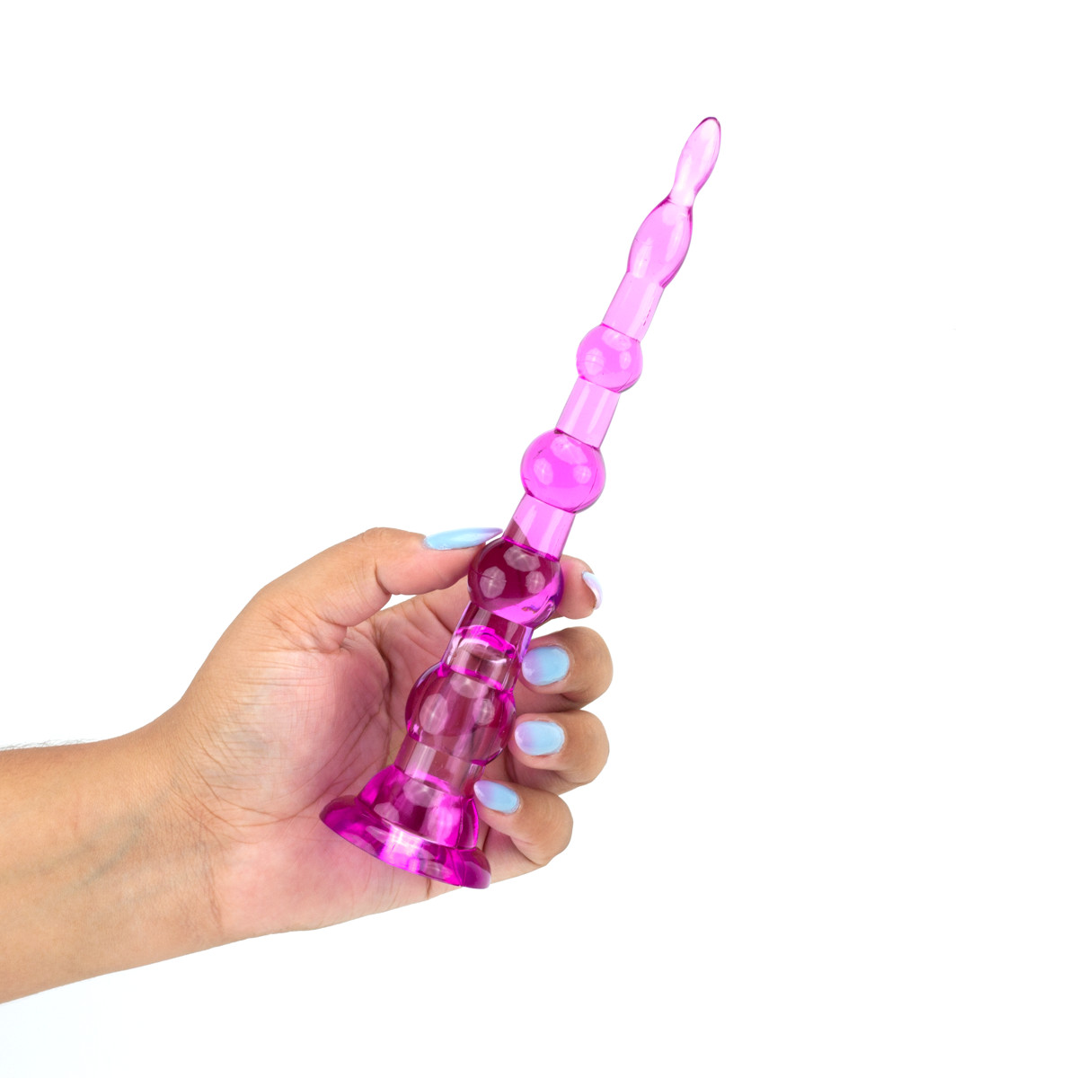 Plug Anal com Esferas Gradativas e Cápsula Vibratória - Pyramid Gels | 20,5 x 3 cm | Disponível em 3 Cores - 12