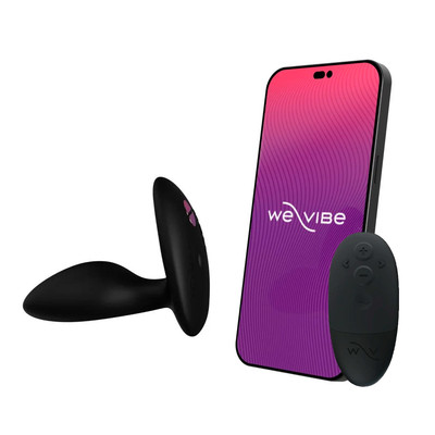 Plug Anal com Estimulador de Períneo em Silicone com 10 Modos de Vibração e Aplicativo - We-Vibe Ditto + | 8,5 x 2,5 cm | Disponível em 4 Cores