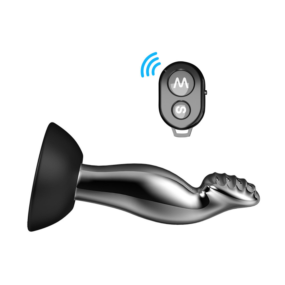 Plug Anal Estimulador de Próstata em Aço com 10 Modos de Vibrações e Controle Remoto sem Fio - Massager | 10,1 x 3,0 cm - 5
