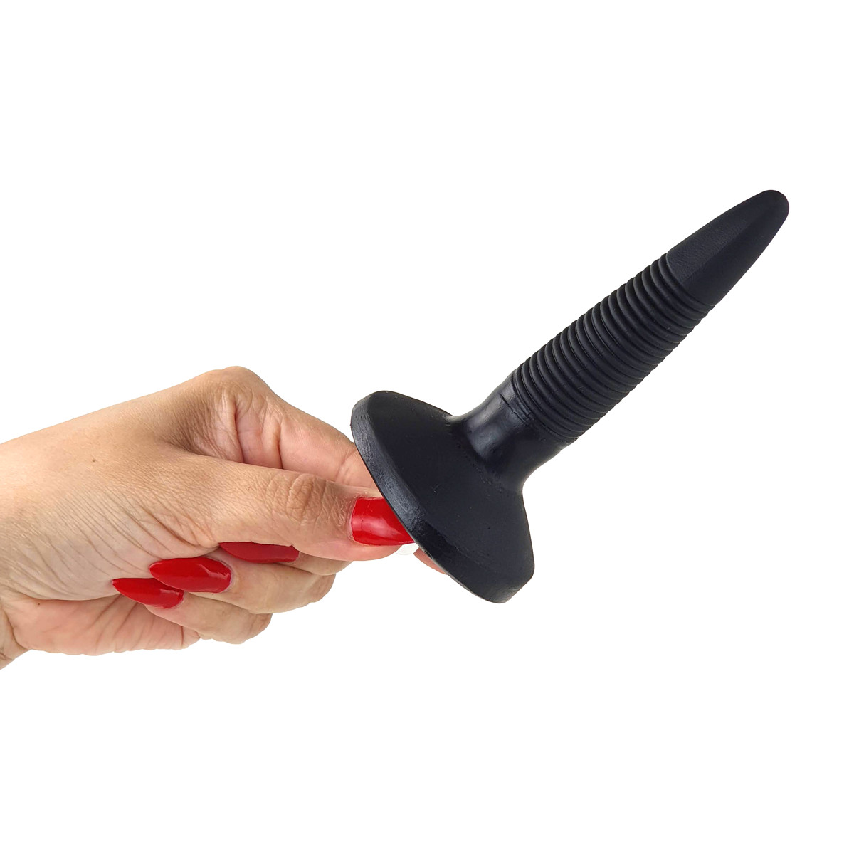 Plug Anal Finco em PVC com Texturas e Vibração - Exclusiva Comfortplug - 5