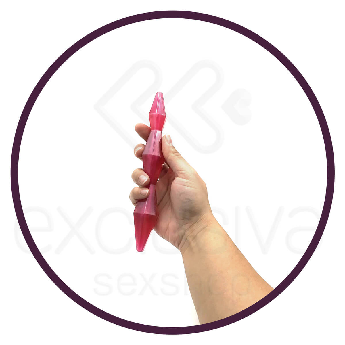 Plug Anal em Forma Escalonada de Diamante - Butt Plug Diamond | 17,8 x 2,5 cm | Disponível em 4 Cores - 3