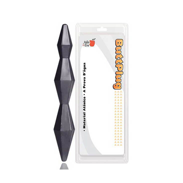 Plug Anal em Forma Escalonada de Diamante - Butt Plug Diamond | 17,8 x 2,5 cm | Disponível em 4 Cores - 10