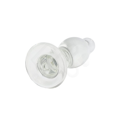 Foto 3 do produto Plug Anal no Formato Bojudo em Vidro Transparente - Lovetoy Glass Romance | 10,1 x 3,3 cm