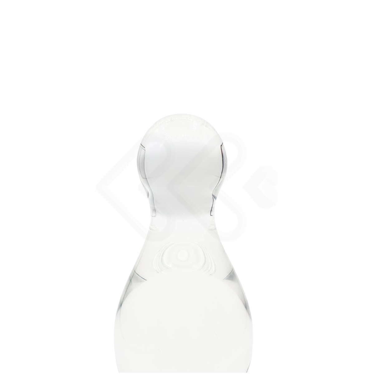 Plug Anal no Formato Bojudo em Vidro Transparente - Lovetoy Glass Romance | 10,1 x 3,3 cm - 4