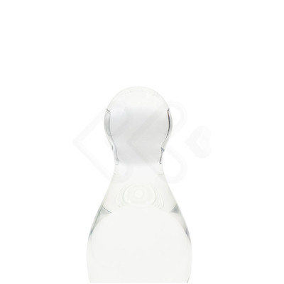 Foto 4 do produto Plug Anal no Formato Bojudo em Vidro Transparente - Lovetoy Glass Romance | 10,1 x 3,3 cm