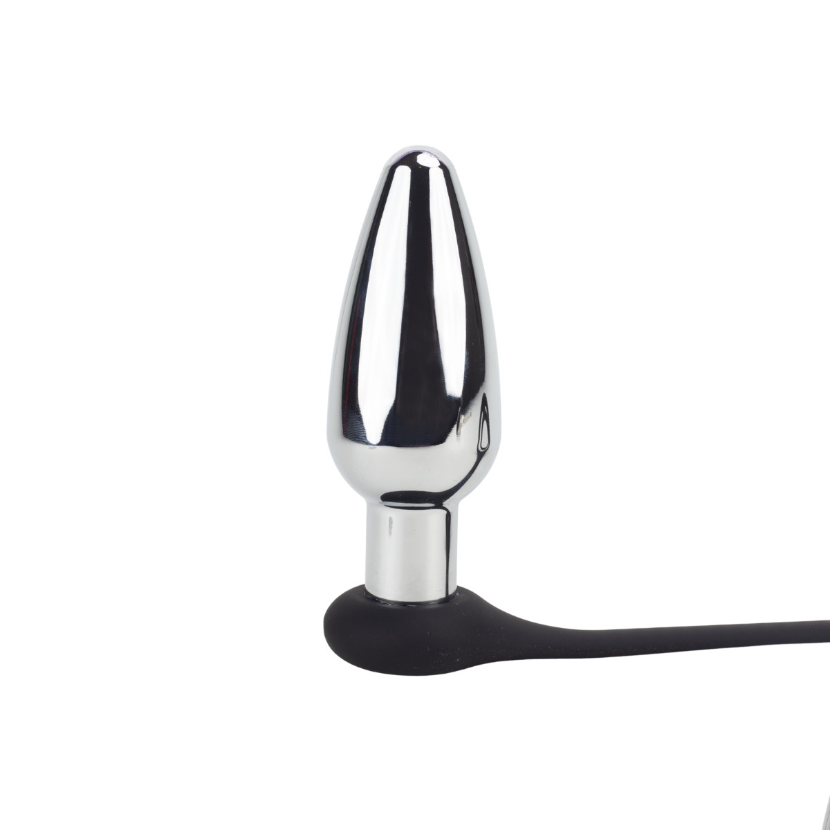 Plug Anal em Formato Cônico com 10 Modos de Vibrações, Anel Duplo em Silicone, Controle Remoto e Recarregável - SI | 9,5 x 3,7 cm - 2