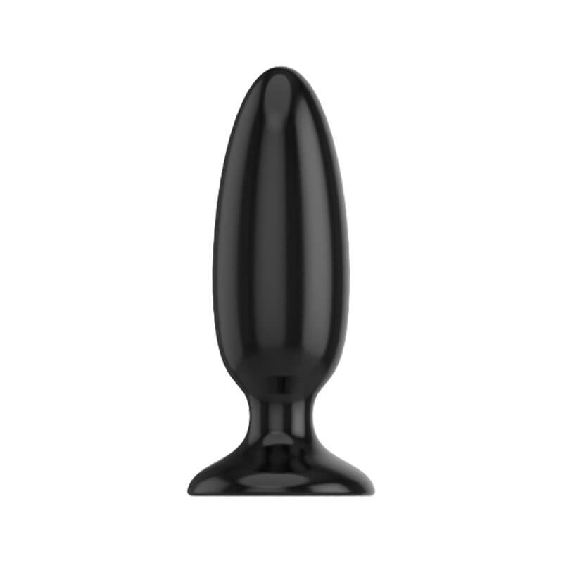 Plug anal em Formato Cônico em Silicone, Possui Base de Segurança e Ventosa - 10,6 x 4 cm - 3