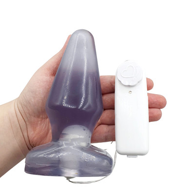 Plug Anal em Formato Cônico com Vibração Multivelocidade e Base de Suporte - Magic Sexy | 12,5 x 5,5 cm | Disponível em 6 Cores