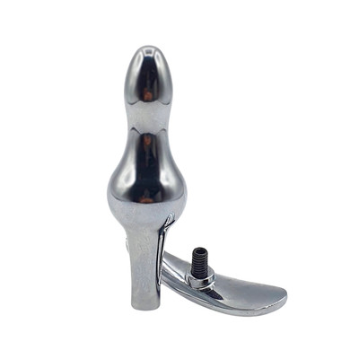 Foto 3 do produto Plug Anal com Formato Ergonômico, Base Removível e Pedra Brilhante - SI | 8,9 x 2,7 cm | Disponível em 2 Cores