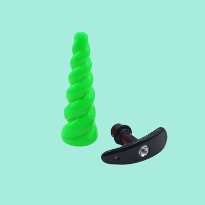 Foto 6 do produto Plug Anal em Formato Espiral com Pedra na Base e Compartimento Secreto - Hard Secret Bag | 12,5 x 3,4 cm | Disponível em 7 Cores