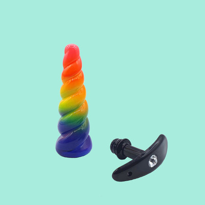 Foto 4 do produto Plug Anal em Formato Espiral com Pedra na Base e Compartimento Secreto - Hard Secret Bag | 12,5 x 3,4 cm | Disponível em 7 Cores