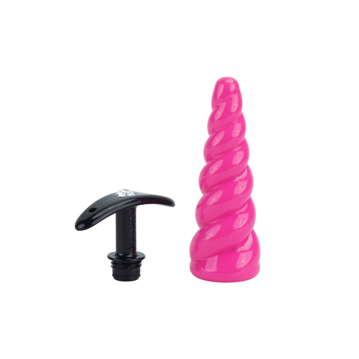 Plug Anal em Formato Espiral com Pedra na Base e Compartimento Secreto - Hard Secret Bag | 12,5 x 3,4 cm | Disponível em 7 Cores - 15