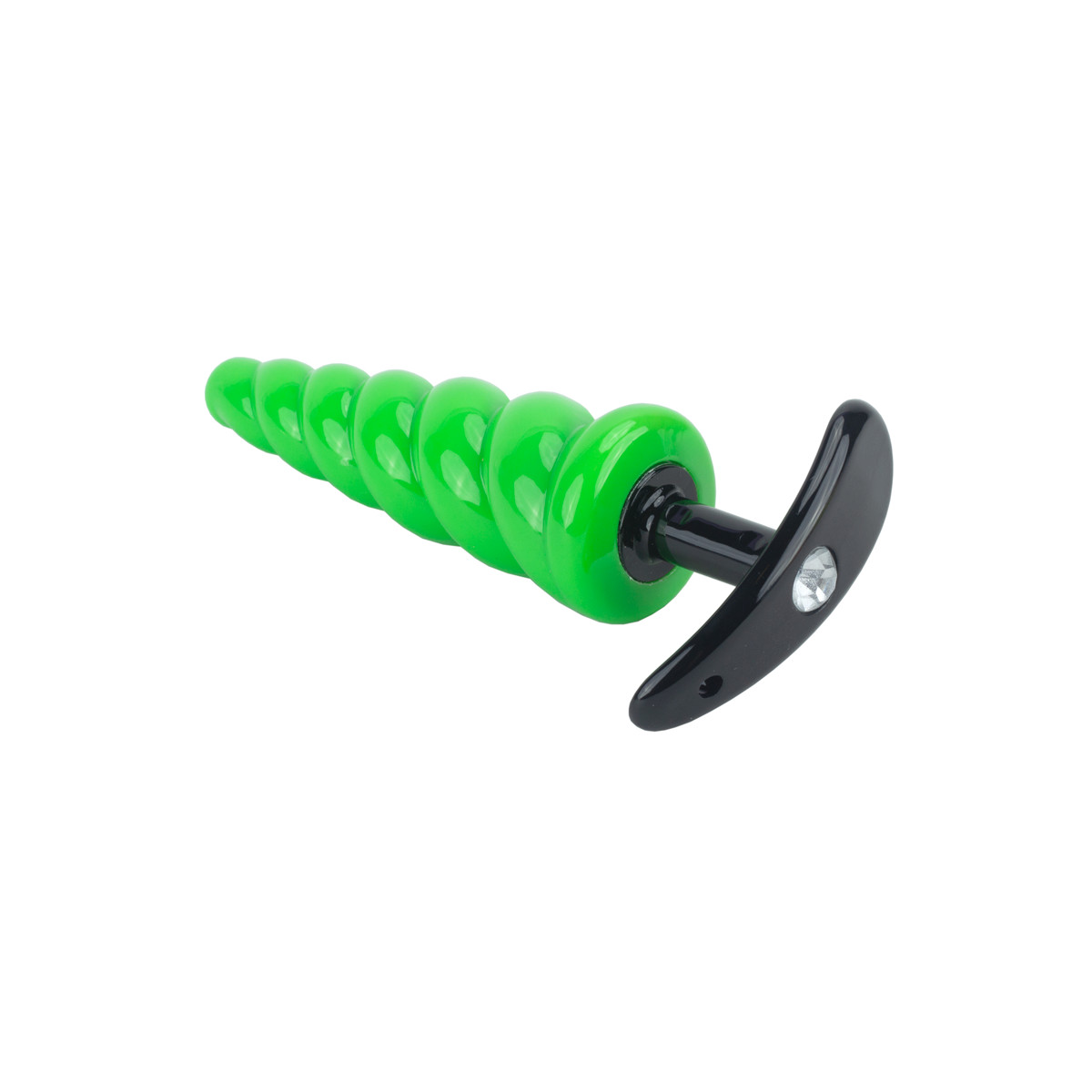 Plug Anal em Formato Espiral com Pedra na Base e Compartimento Secreto - Hard Secret Bag | 12,5 x 3,4 cm | Disponível em 7 Cores - 18