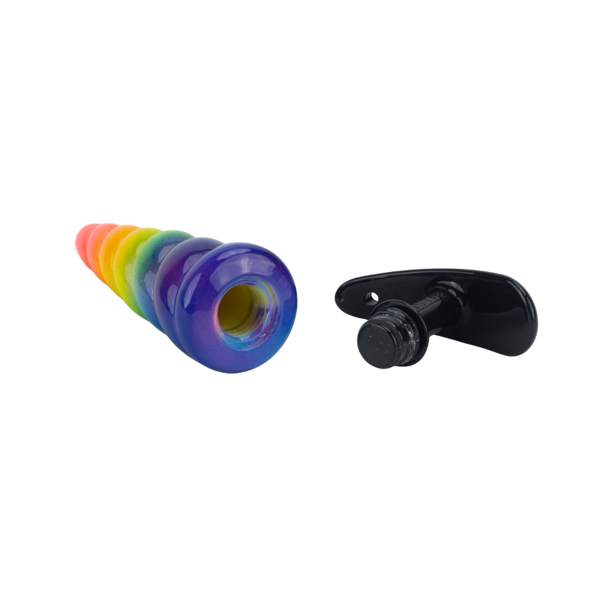 Plug Anal em Formato Espiral com Pedra na Base e Compartimento Secreto - Hard Secret Bag | 12,5 x 3,4 cm | Disponível em 7 Cores - 27