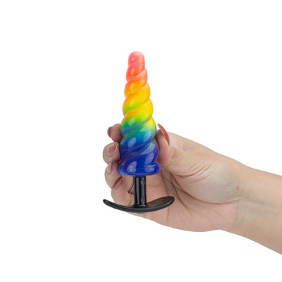 Plug Anal em Formato Espiral com Pedra na Base e Compartimento Secreto - Hard Secret Bag | 12,5 x 3,4 cm | Disponível em 7 Cores