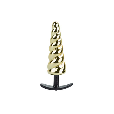 Plug Anal em Formato Espiral com Pedra na Base e Compartimento Secreto - Hard Secret Bag | 12,5 x 3,4 cm | Disponível em 7 Cores