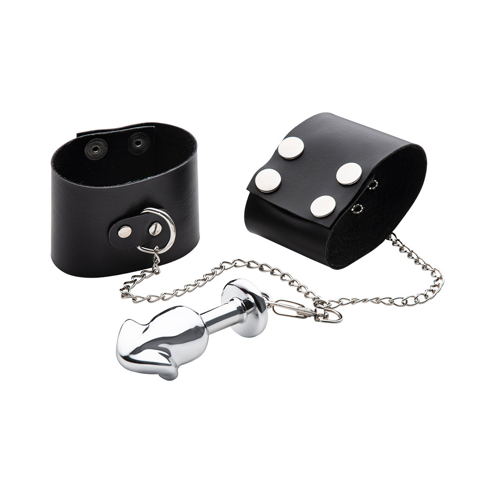 Plug Anal no Formato de Glande e Par de Algemas com Correntes - Sexy Fantasy Lite | 7,5 x 2,5 cm - 2