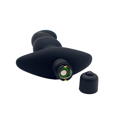 Foto 6 do produto Estimulador de Próstata com Ondulações e 10 Modos de Vibrações - 6'' Perfect Vibrating Butt Plug | 12 x 3,4 cm