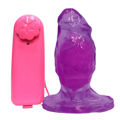 Plug Anal em Formato de Pênis Realístico com Vibração Multivelocidade e Base de Suporte - Magic Sexy | 8,5 x 4 cm | Disponível em 6 Cores