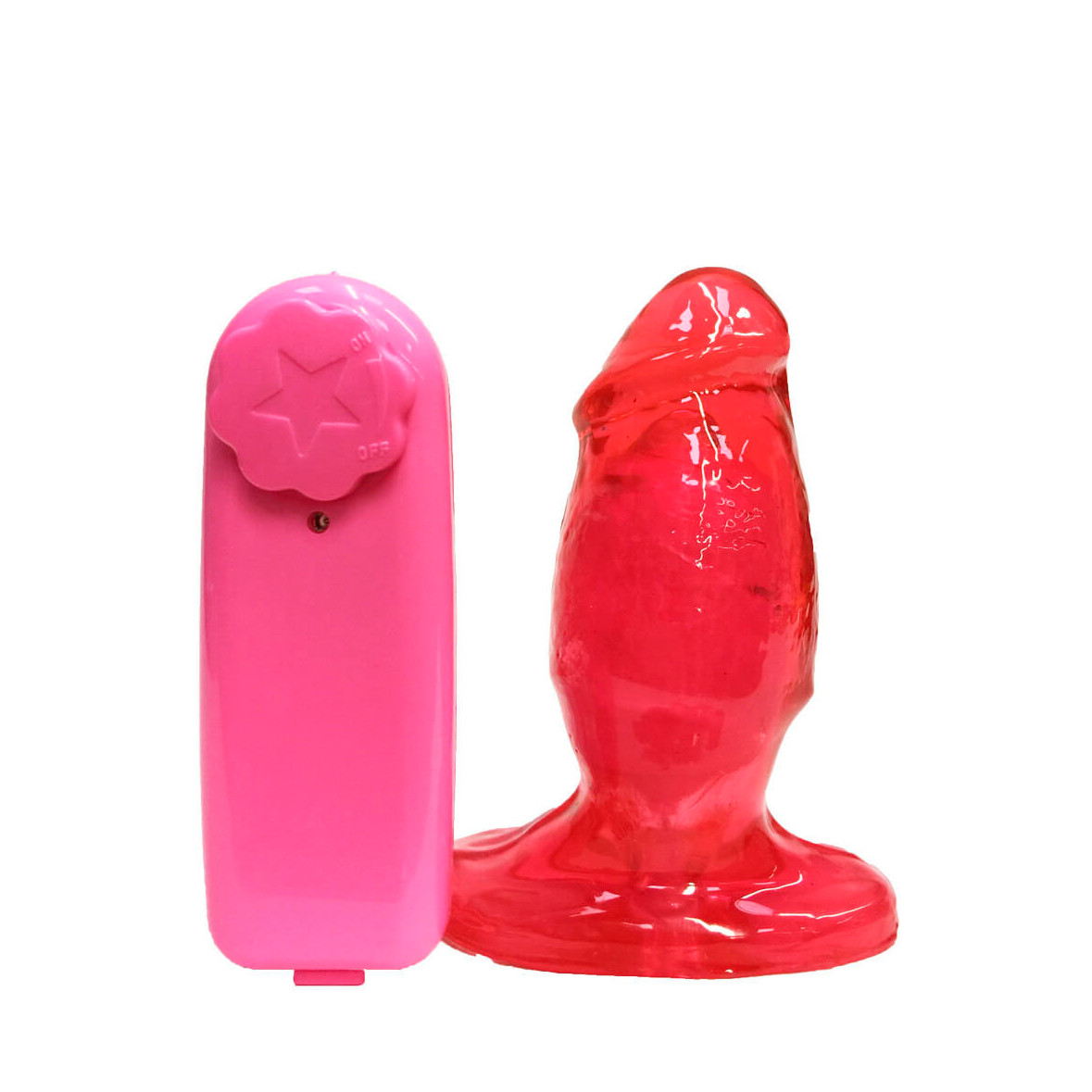 Plug Anal em Formato de Pênis Realístico com Vibração Multivelocidade e Base de Suporte - Magic Sexy | 8,5 x 4 cm | Disponível em 6 Cores - 2