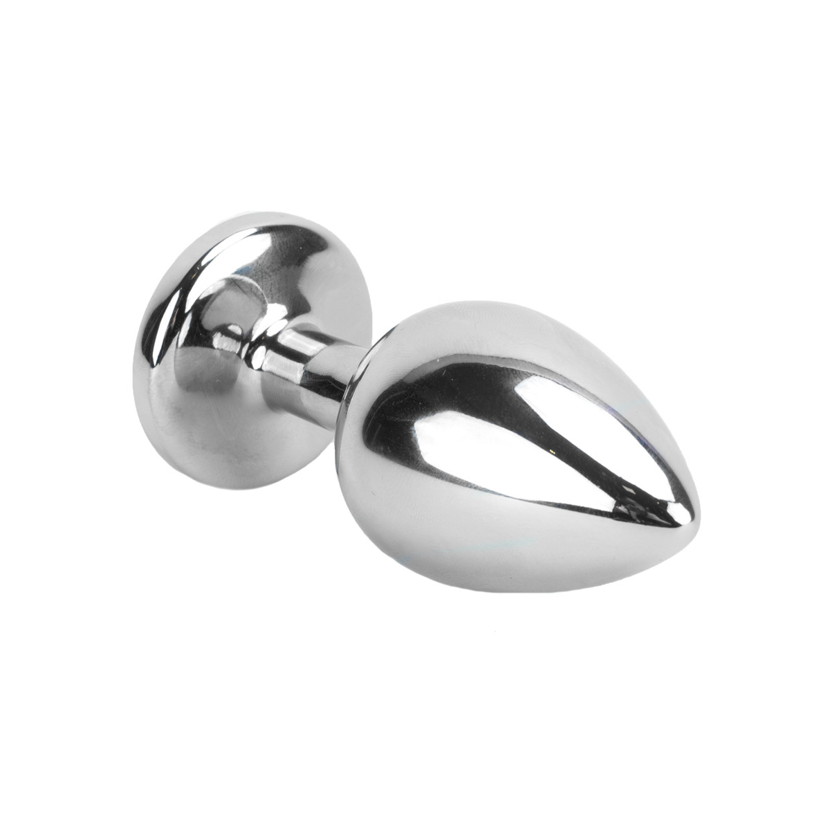 Plug Anal "Tamanho G" em Aço com Pedra de Cristal, Sino e Guia de Corrente | 6 x 4 cm | Disponível em 3 Cores - 11