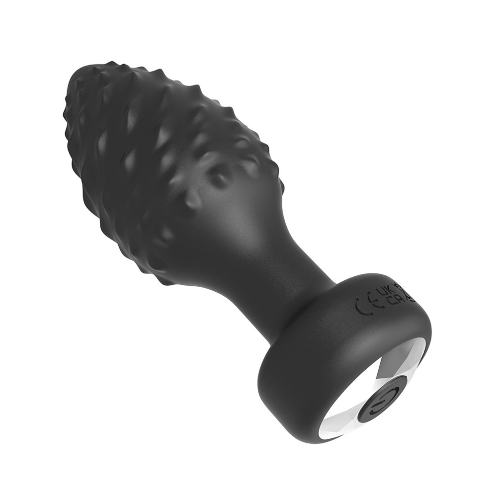 Plug Anal ''G'' em Formato Cônico com Texturas, 9 Modos de Vibração e Controle Remoto Via App - YouVibe | 8,5 x 3,8 cm - 2