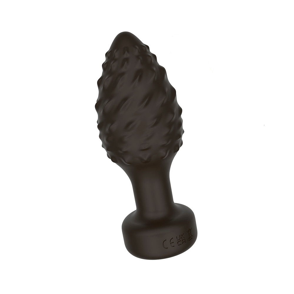 Plug Anal ''G'' em Formato Cônico com Texturas, 9 Modos de Vibração e Controle Remoto Via App - YouVibe | 8,5 x 3,8 cm - 3